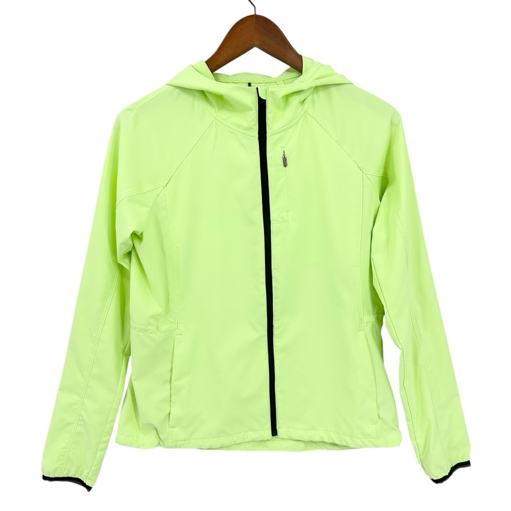 Athleta Dash Jacket Full Zip Jacket Athletic Green - image 2